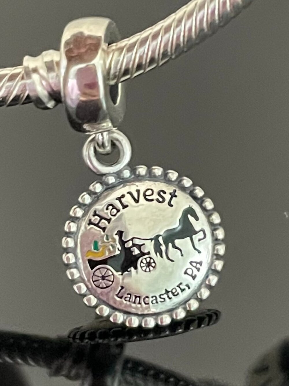Original Pandora Harvest Lancaster,PA Dangle Charm